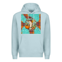 Blue Mist fall bull skull Premium Hoodie - BarkalooDesign