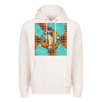 Pale Pink fall bull skull Premium Hoodie - BarkalooDesign