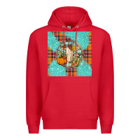 Red fall bull skull Premium Hoodie - BarkalooDesign