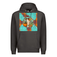 Smoke fall bull skull Premium Hoodie - BarkalooDesign