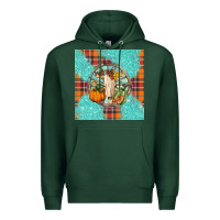 Sports Green fall bull skull Premium Hoodie - BarkalooDesign