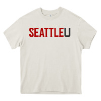 Cream Seattle University Heavy Core Tee - linhVisuals