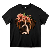 Black floral boxer Heavy Core Tee - Jasminsmagicworld