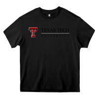 Black Texas Tech University Heavy Core Tee - linhVisuals