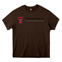 Chocolate Brown Texas Tech University Heavy Core Tee - linhVisuals