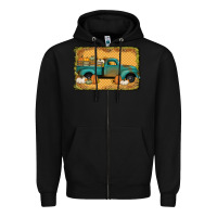 Black pumpkin farm truck Zipper Hoodie - Jasminsmagicworld