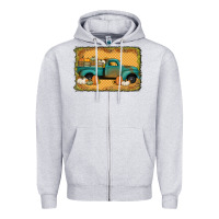 Heather Grey pumpkin farm truck Zipper Hoodie - Jasminsmagicworld