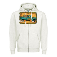 Oatmeal Heather pumpkin farm truck Zipper Hoodie - Jasminsmagicworld