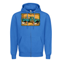 True Royal pumpkin farm truck Zipper Hoodie - Jasminsmagicworld