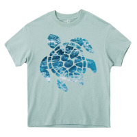 Arona ocean sea turtle Heavy Core Tee - linhVisuals