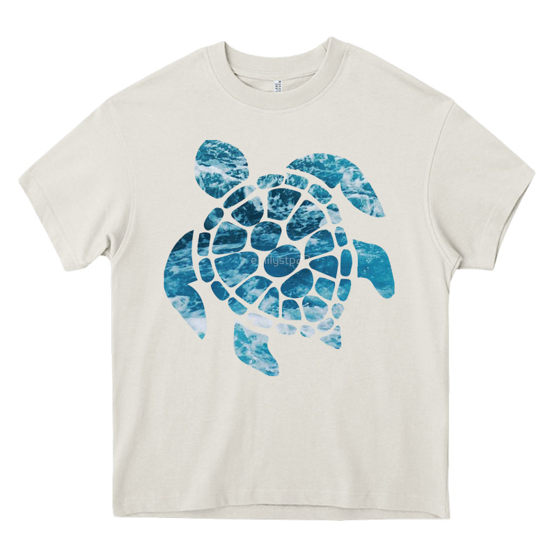 Ocean Sea Turtle Heavy Core Tee by linhVisuals | Teevron