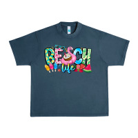 Midnight Navy Besch Life Urban Heavy Tee - CowhideDigitalArt
