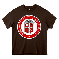 Chocolate Brown Texas Tech University Heavy Core Tee - linhVisuals