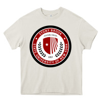 Cream Stony Brook University Heavy Core Tee - linhVisuals
