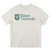Cream Tulane University Heavy Core Tee - linhVisuals