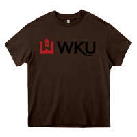 Chocolate Brown Western Kentucky University Heavy Core Tee - linhVisuals