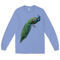 Colony Blue Peacock Long Sleeve Tee - LillyAllenDesigns
