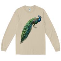 Mushroom Peacock Long Sleeve Tee - LillyAllenDesigns