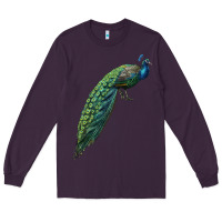 Plum Peacock Long Sleeve Tee - LillyAllenDesigns