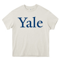 Cream Yale University Heavy Core Tee - linhVisuals