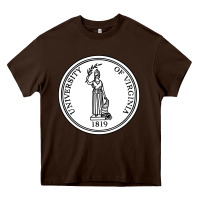 Chocolate Brown University of Virginia Heavy Core Tee - linhVisuals