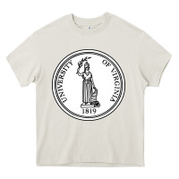 Cream University of Virginia Heavy Core Tee - linhVisuals