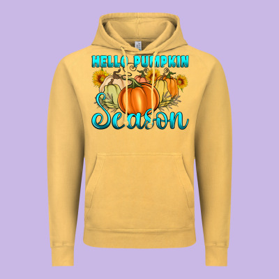 Hello Pumpkin Season Vintage Hoodie Designed By Artiststas