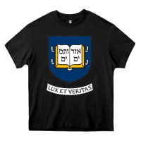 Black Yale University Heavy Core Tee - linhVisuals