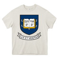 Cream Yale University Heavy Core Tee - linhVisuals