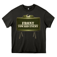 Asphalt front toward enemy distressed claymore mine military Heavy Core Tee - linhVisuals