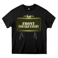 Black front toward enemy distressed claymore mine military Heavy Core Tee - linhVisuals
