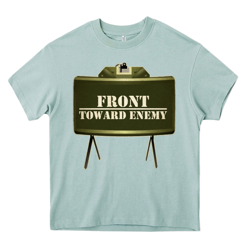 Front Toward Enemy Distressed Claymore Mine Military Heavy Core Tee by linhVisuals | Teevron