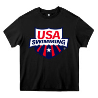 Black swimming team Heavy Core Tee - linhVisuals