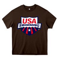 Chocolate Brown swimming team Heavy Core Tee - linhVisuals