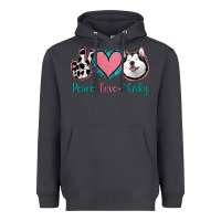 Smoke Peace Love Husky Heavyweight Hoodie - Jasminsmagicworld