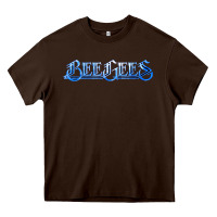 Chocolate Brown bee gees legend Heavy Core Tee - linhVisuals