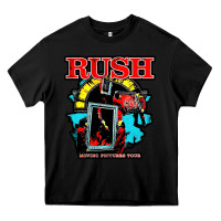 Black RUSH MUSIC Heavy Core Tee - linhVisuals