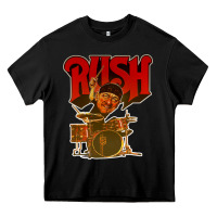 Black rush neil 10 Heavy Core Tee - linhVisuals