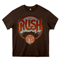 Chocolate Brown RUSH TOUR Heavy Core Tee - linhVisuals
