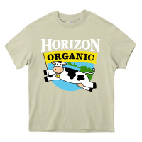Mossy horizon organic milk Heavy Core Tee - linhVisuals