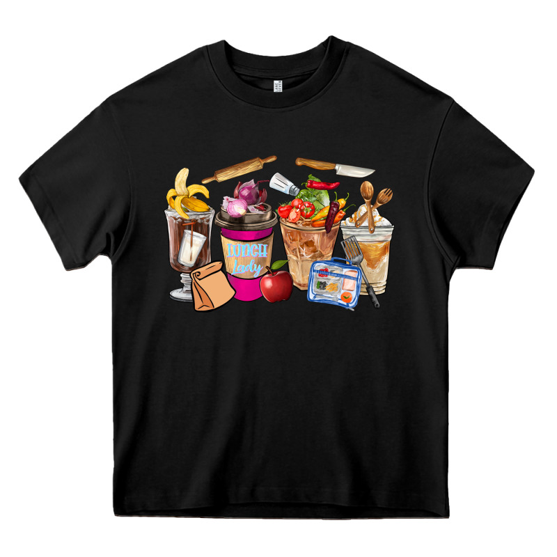Lunch Lady Coffee Cups Heavy Core Tee by FaDigitalArtStudio | Teevron