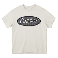 Cream Peterbilt Trucks Heavy Core Tee - linhVisuals