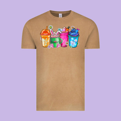 Easter Coffee Vintage Tee Designed By Cowhidedigitalart