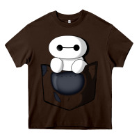 Chocolate Brown baymax in pocket [tb] Heavy Core Tee - linhVisuals