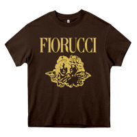Chocolate Brown fiorucci Heavy Core Tee - linhVisuals