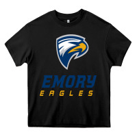 Black emory eagles Heavy Core Tee - linhVisuals