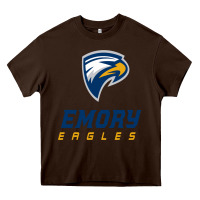 Chocolate Brown emory eagles Heavy Core Tee - linhVisuals