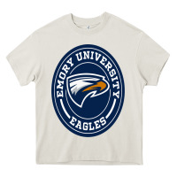 Cream emory eagles Heavy Core Tee - linhVisuals
