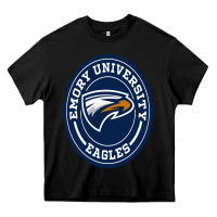 Black emory eagles Heavy Core Tee - linhVisuals