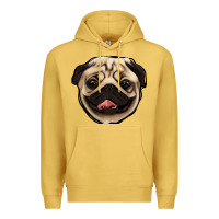 Antique Gold pug Premium Hoodie - Jasminsmagicworld